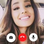 ariana grande fake video call android application logo